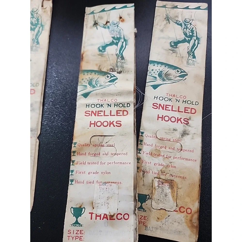 Old Fishing Hooks Advertising Hook Booklets‎ Thalco. Nylon